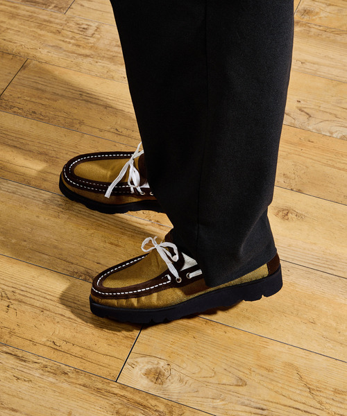 Tomo & Co(トモアンドシーオー)の「Tomo&Co トモアンドシーオー / CORDURA DYNEEMA MOCCASINS コーデュラナイロンダニーマモカシンシューズ / TMTK-ZAKI-0002(モカシン/デッキシューズ・メンズ・カーキ/ブラック・25cm/27cm/26cm)」の20枚目の写真