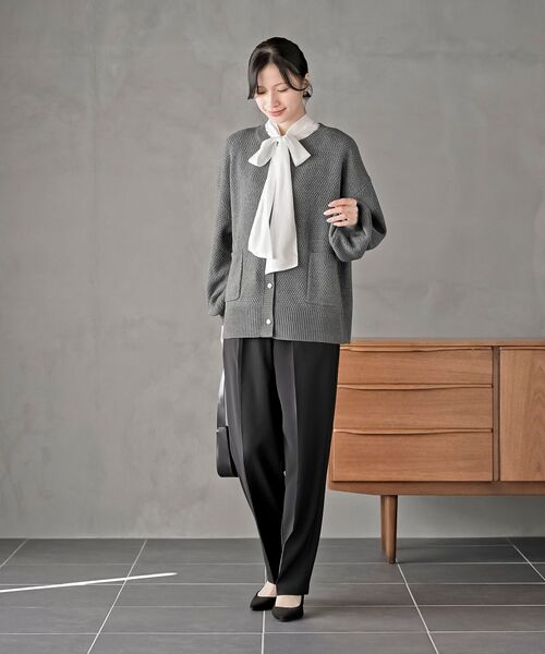 rps(アールピーエス)の「ラメニットカーディガン(カーディガン/ボレロ・レディース・アイボリー/グレー系その他/ボルドー/ベージュ・フリー)」の22枚目の写真