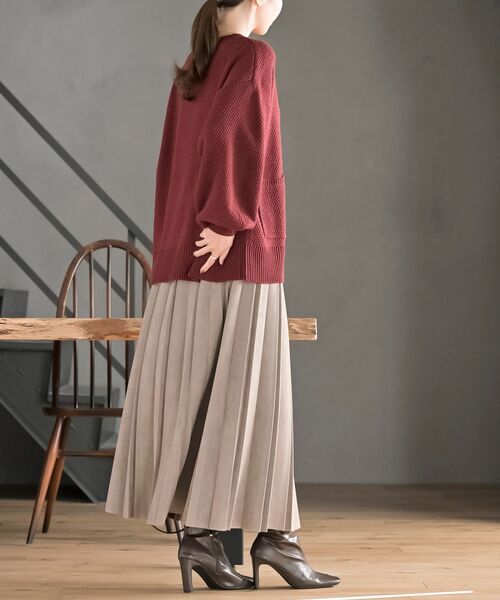 rps(アールピーエス)の「ラメニットカーディガン(カーディガン/ボレロ・レディース・アイボリー/グレー系その他/ボルドー/ベージュ・フリー)」の6枚目の写真