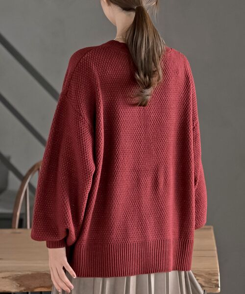 rps(アールピーエス)の「ラメニットカーディガン(カーディガン/ボレロ・レディース・アイボリー/グレー系その他/ボルドー/ベージュ・フリー)」の9枚目の写真