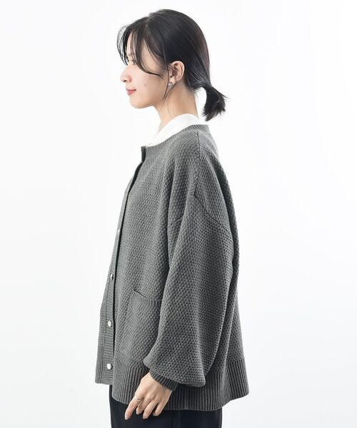 rps(アールピーエス)の「ラメニットカーディガン(カーディガン/ボレロ・レディース・アイボリー/グレー系その他/ボルドー/ベージュ・フリー)」の11枚目の写真