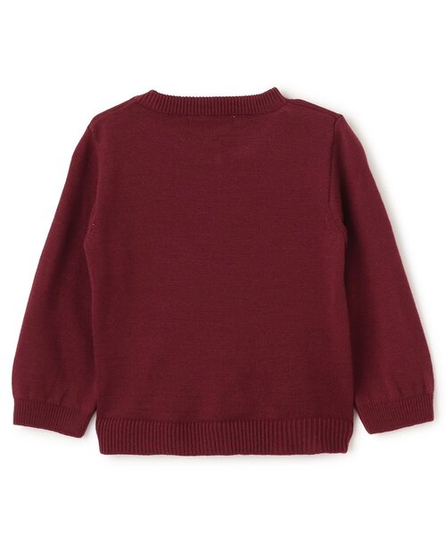 sense of wonder（センスオブワンダー）の「リンゴカーディガン（カーディガン/ボレロ・キッズ・ワイン/ピンク・120-130cm/100-110cm/80-90cm）」の3枚目の写真