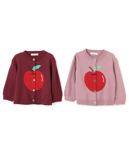 sense of wonder（センスオブワンダー）の「リンゴカーディガン（カーディガン/ボレロ・キッズ・ワイン/ピンク・120-130cm/100-110cm/80-90cm）」の8枚目の写真