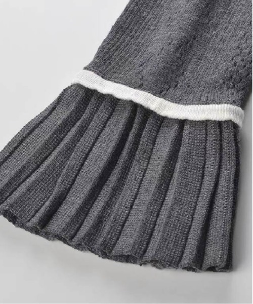 LA POMME petit(ラポミ・プチ)の「Romantic Frill Pearl Deco 3 Items Set Up(セットアップ・レディース・グレー・LARGE/MEDIUM/SMALL)」の4枚目の写真