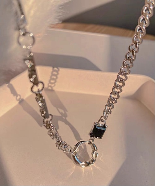 Burner(バーナー)の「【Cr+ov(クローヴ)】ストーンモチーフ チェーンネックレス oku-neck-5【RBT】(ネックレス・メンズ・シルバー系その他/シルバー・FREE)」の3枚目の写真