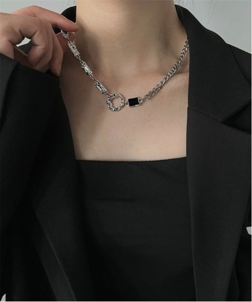 Burner(バーナー)の「【Cr+ov(クローヴ)】ストーンモチーフ チェーンネックレス oku-neck-5【RBT】(ネックレス・メンズ・シルバー系その他/シルバー・FREE)」の5枚目の写真