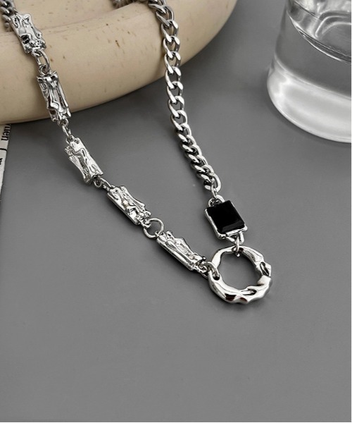 Burner(バーナー)の「【Cr+ov(クローヴ)】ストーンモチーフ チェーンネックレス oku-neck-5【RBT】(ネックレス・メンズ・シルバー系その他/シルバー・FREE)」の6枚目の写真