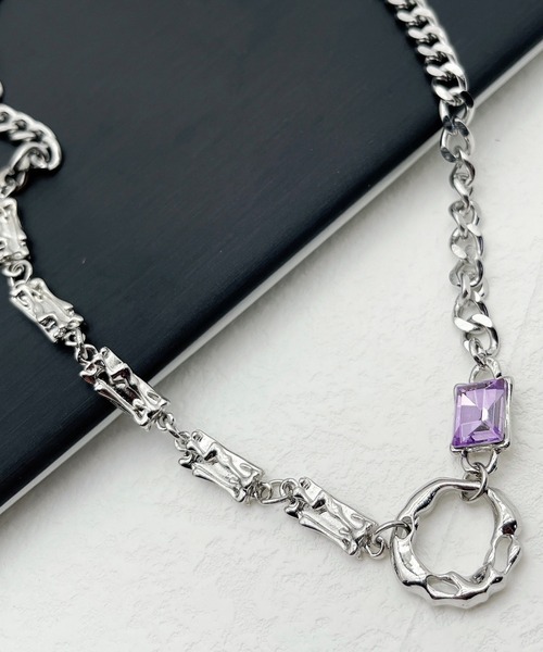 Burner(バーナー)の「【Cr+ov(クローヴ)】ストーンモチーフ チェーンネックレス oku-neck-5【RBT】(ネックレス・メンズ・シルバー系その他/シルバー・FREE)」の8枚目の写真