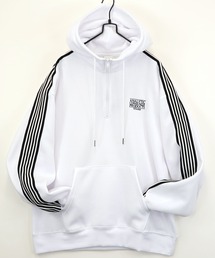 【GROOVY STORE】ワイドシルエット デザインプルオーバーフーディー 裏起毛 韓国ストリート