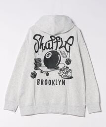 【GROOVY STORE】ワイドシルエット デザインプルオーバーフーディー 裏起毛 韓国ストリート