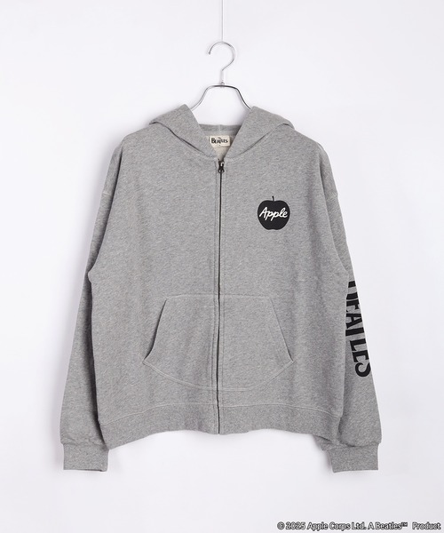 セール】The Beatles / ビートルズ 裏毛 フルジップパーカー 袖