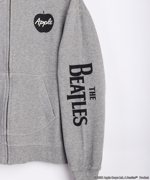 セール】The Beatles / ビートルズ 裏毛 フルジップパーカー 袖