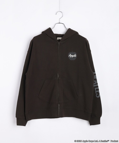 セール】The Beatles / ビートルズ 裏毛 フルジップパーカー 袖