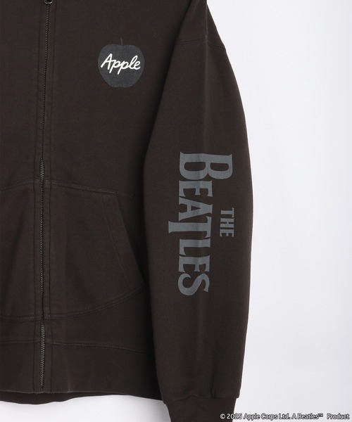 セール】The Beatles / ビートルズ 裏毛 フルジップパーカー 袖