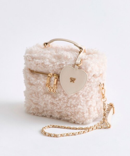 OLIVE des OLIVE（オリーブデオリーブ）の「【TwinkleCollection】Aimerianejoieバニティーバッグ（ショルダーバッグ・レディース・オフホワイト/ライトグレー/ベージュ・FREE）」の3枚目の写真