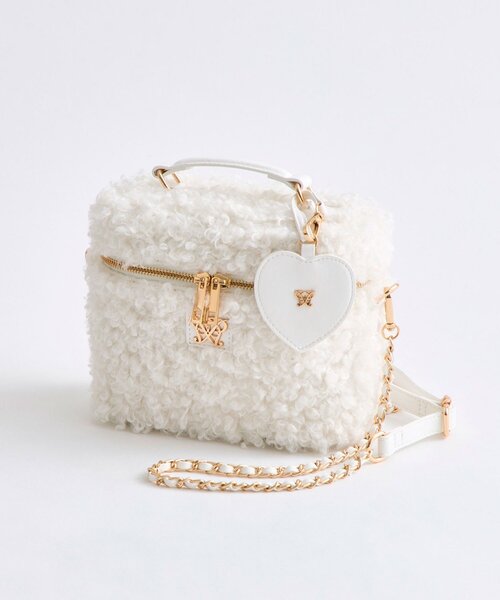 OLIVE des OLIVE（オリーブデオリーブ）の「【TwinkleCollection】Aimerianejoieバニティーバッグ（ショルダーバッグ・レディース・オフホワイト/ライトグレー/ベージュ・FREE）」の2枚目の写真