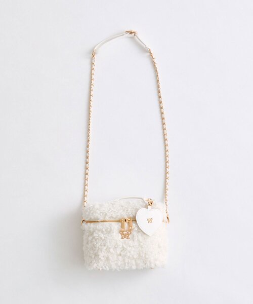 OLIVE des OLIVE（オリーブデオリーブ）の「【TwinkleCollection】Aimerianejoieバニティーバッグ（ショルダーバッグ・レディース・オフホワイト/ライトグレー/ベージュ・FREE）」の10枚目の写真