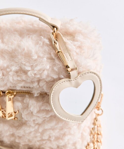 OLIVE des OLIVE（オリーブデオリーブ）の「【TwinkleCollection】Aimerianejoieバニティーバッグ（ショルダーバッグ・レディース・オフホワイト/ライトグレー/ベージュ・FREE）」の17枚目の写真