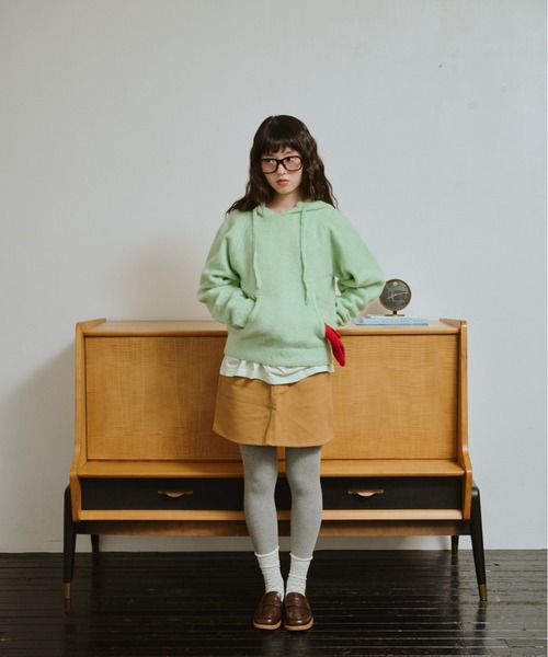 うろこ雲なニットフーディー（ニット/セーター）｜common gull