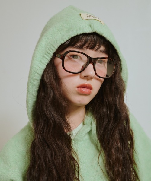 common gull products.（コモンガルプロダクツ）の「うろこ雲なニットフーディー（ニット/セーター・レディース・杢グレー/ネイビー/ミント/レッド系・MEDIUM/SMALL/LARGE）」の21枚目の写真