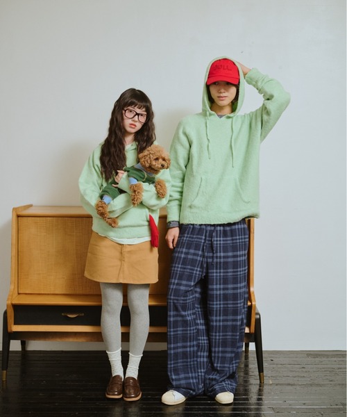 うろこ雲なニットフーディー（ニット/セーター）｜common gull