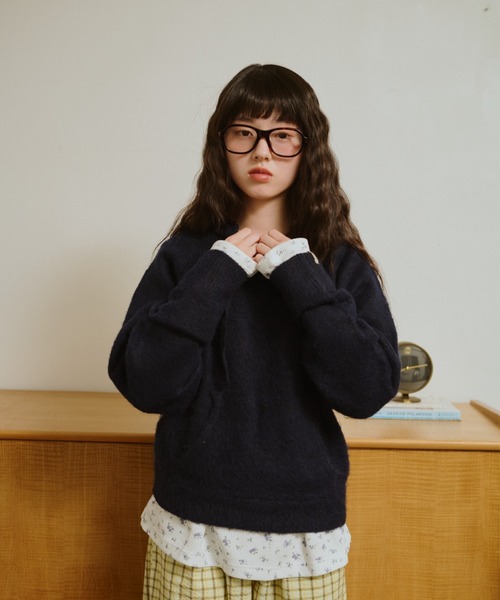 うろこ雲なニットフーディー（ニット/セーター）｜common gull