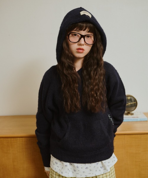 うろこ雲なニットフーディー（ニット/セーター）｜common gull