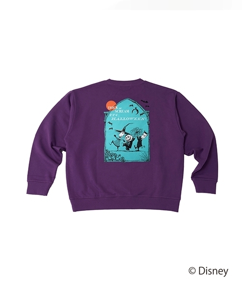 GLAZOS（グラソス）の「【DISNEY】ナイトメアー・ビフォア・クリスマス/アソートプリントトレーナー（スウェット・キッズ・ブラック/ホワイト/パープル・160cm/170cm/150cm）」の3枚目の写真