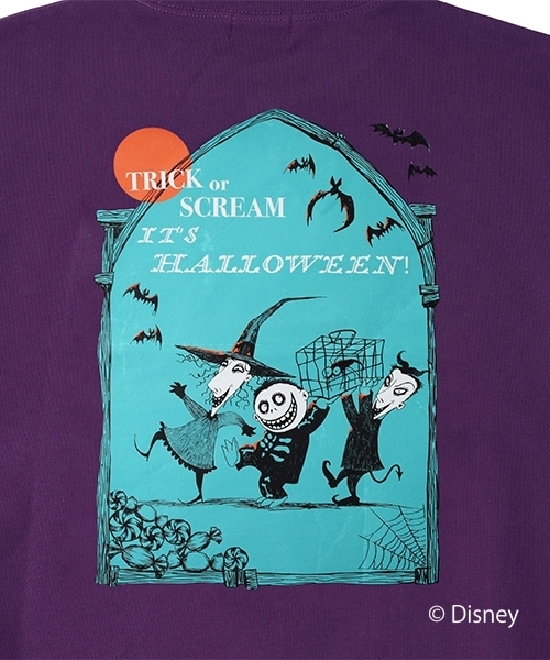 GLAZOS（グラソス）の「【DISNEY】ナイトメアー・ビフォア・クリスマス/アソートプリントトレーナー（スウェット・キッズ・ブラック/ホワイト/パープル・160cm/170cm/150cm）」の8枚目の写真