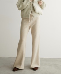 LOSCa（ロスカ）の「裏起毛ストレッチフレアパンツ（スラックス）」