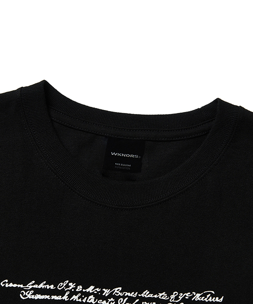 WKNDRS（ウィーキャンドース）の「T.I SS T-SHIRT (BLACK)（Tシャツ/カットソー・レディース・その他・SMALL/MEDIUM/LARGE/X-LARGE）」の3枚目の写真