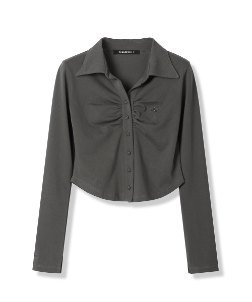 AVANDRESS(アバンドレス )の「Nicole Cara Shirring Shirt BLACK(シャツ/ブラウス・レディース・ブラック・SMALL/MEDIUM)」の5枚目の写真