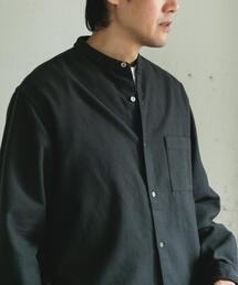 URBAN RESEARCH DOORS | 両面起毛ネルバンドカラーシャツ(シャツ/ブラウス)