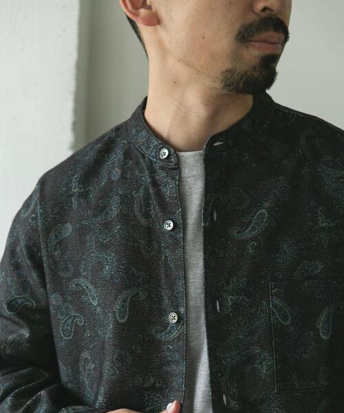 URBAN RESEARCH DOORS（アーバンリサーチドアーズ）の「両面起毛ネルバンドカラーシャツ（シャツ/ブラウス・メンズ・チェック/ブラウン系その他/チャコールグレー/オフホワイト・MEDIUM/LARGE）」の10枚目の写真