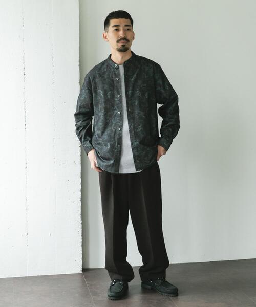 URBAN RESEARCH DOORS（アーバンリサーチドアーズ）の「両面起毛ネルバンドカラーシャツ（シャツ/ブラウス・メンズ・チェック/ブラウン系その他/チャコールグレー/オフホワイト・MEDIUM/LARGE）」の11枚目の写真