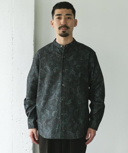 URBAN RESEARCH DOORS（アーバンリサーチドアーズ）の「両面起毛ネルバンドカラーシャツ（シャツ/ブラウス・メンズ・チェック/ブラウン系その他/チャコールグレー/オフホワイト・MEDIUM/LARGE）」の13枚目の写真