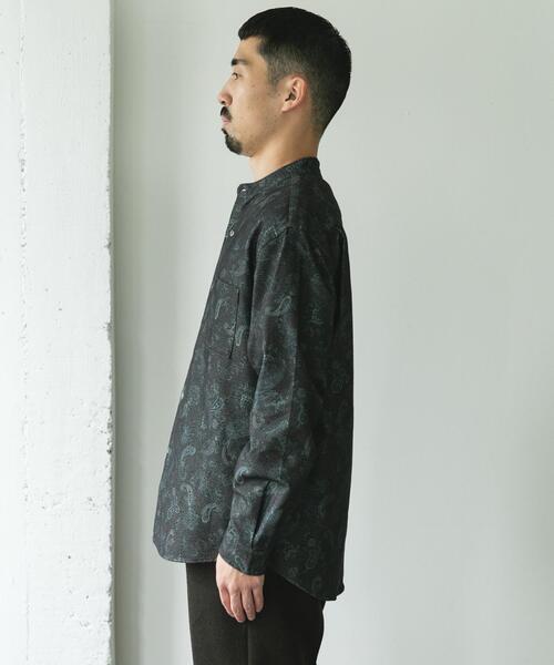 URBAN RESEARCH DOORS（アーバンリサーチドアーズ）の「両面起毛ネルバンドカラーシャツ（シャツ/ブラウス・メンズ・チェック/ブラウン系その他/チャコールグレー/オフホワイト・MEDIUM/LARGE）」の14枚目の写真