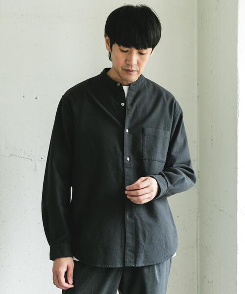 URBAN RESEARCH DOORS（アーバンリサーチドアーズ）の「両面起毛ネルバンドカラーシャツ（シャツ/ブラウス・メンズ・チェック/ブラウン系その他/チャコールグレー/オフホワイト・MEDIUM/LARGE）」の18枚目の写真