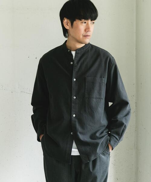 URBAN RESEARCH DOORS（アーバンリサーチドアーズ）の「両面起毛ネルバンドカラーシャツ（シャツ/ブラウス・メンズ・チェック/ブラウン系その他/チャコールグレー/オフホワイト・MEDIUM/LARGE）」の19枚目の写真