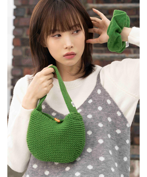 THE GREEN LAB（ザグリーンラボ）の「ウールニットミニトートバッグ[グリーン]（ショルダーバッグ・レディース・その他・ONE SIZE）」の18枚目の写真