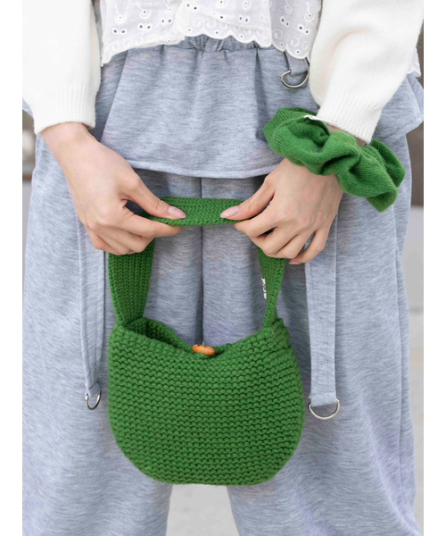 THE GREEN LAB（ザグリーンラボ）の「ウールニットミニトートバッグ[グリーン]（ショルダーバッグ・レディース・その他・ONE SIZE）」の15枚目の写真