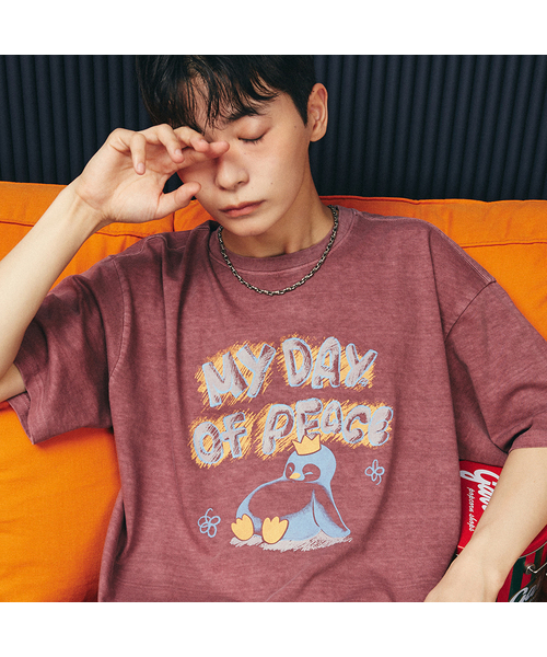 GAKKAI UNIONS(ガッカイユニオンズ)の「マイデイピグメント 半袖Tシャツ ファントムピンク(Tシャツ/カットソー・レディース・その他・MEDIUM/LARGE)」の1枚目の写真