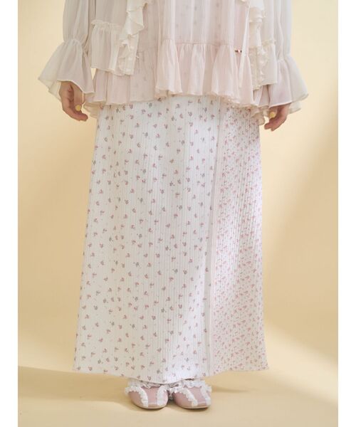 merry jenny(メリージェニー)の「ミックスフラワーメロースカート(スカート・レディース・ラベンダー/イエロー/ピンク・FREE)」の6枚目の写真