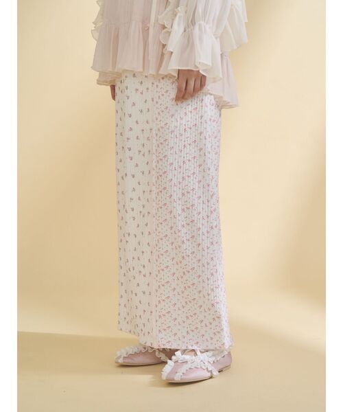 merry jenny(メリージェニー)の「ミックスフラワーメロースカート(スカート・レディース・ラベンダー/イエロー/ピンク・FREE)」の7枚目の写真