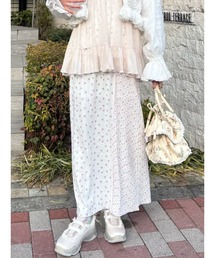 ミックスフラワーメロースカート