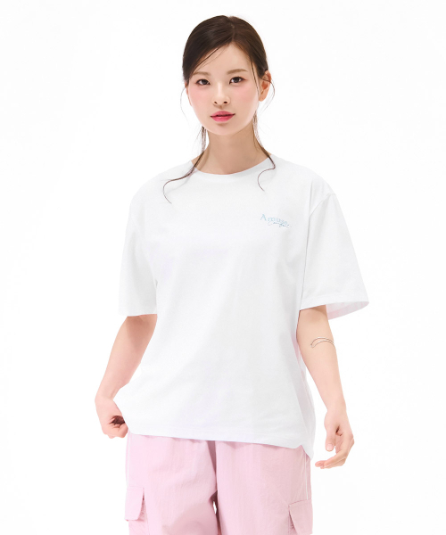 CHASECULT(チェイスカルト)の「女性クールバックネック変形半袖Tシャツ-ホワイト(Tシャツ/カットソー・レディース・ホワイト・85/90)」の2枚目の写真