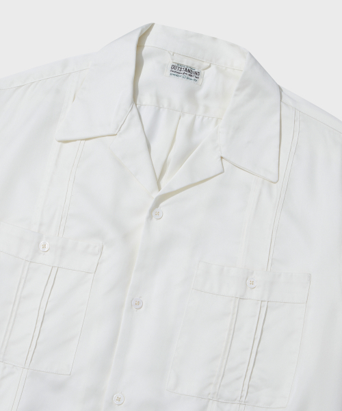 OUTSTANDING（アウトスタンディング）の「2PK CUBAN COLLAR HALF SHIRT_OFF WHITE（シャツ/ブラウス・メンズ・その他・SMALL/MEDIUM/LARGE）」の3枚目の写真