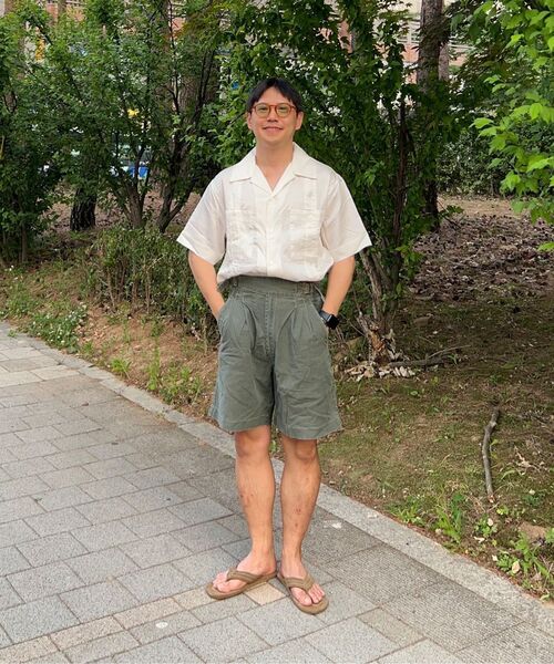 OUTSTANDING（アウトスタンディング）の「2PK CUBAN COLLAR HALF SHIRT_OFF WHITE（シャツ/ブラウス・メンズ・その他・SMALL/MEDIUM/LARGE）」の11枚目の写真