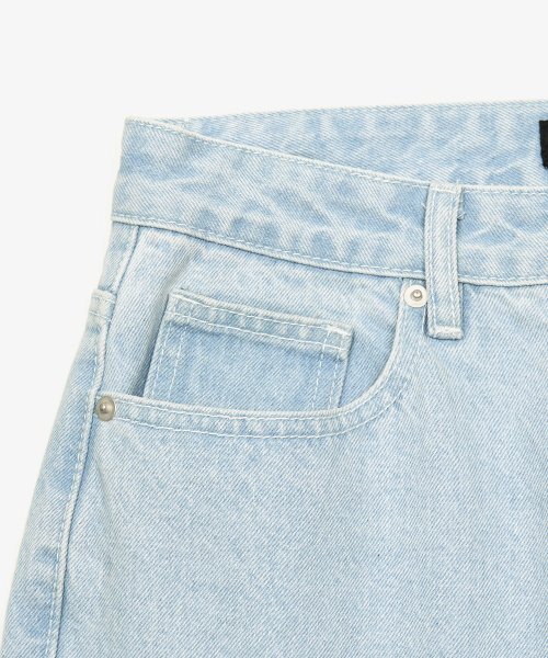 TOFFEE（トフィー）の「GL ワイドデニムパンツ (BLEACH)（デニムパンツ・メンズ・その他・SMALL/MEDIUM/LARGE/X-LARGE/X-SMALL）」の5枚目の写真