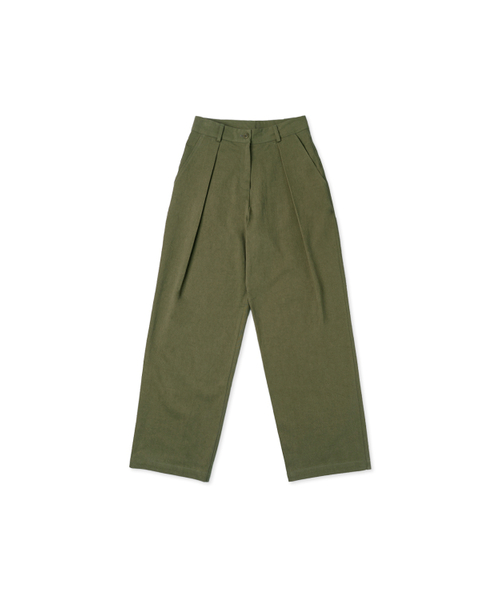 WITHOUT SUMMER（ウィズアウトサマ）の「コットンチノパンツ_カーキ（その他パンツ・レディース・その他・SMALL/MEDIUM）」の2枚目の写真